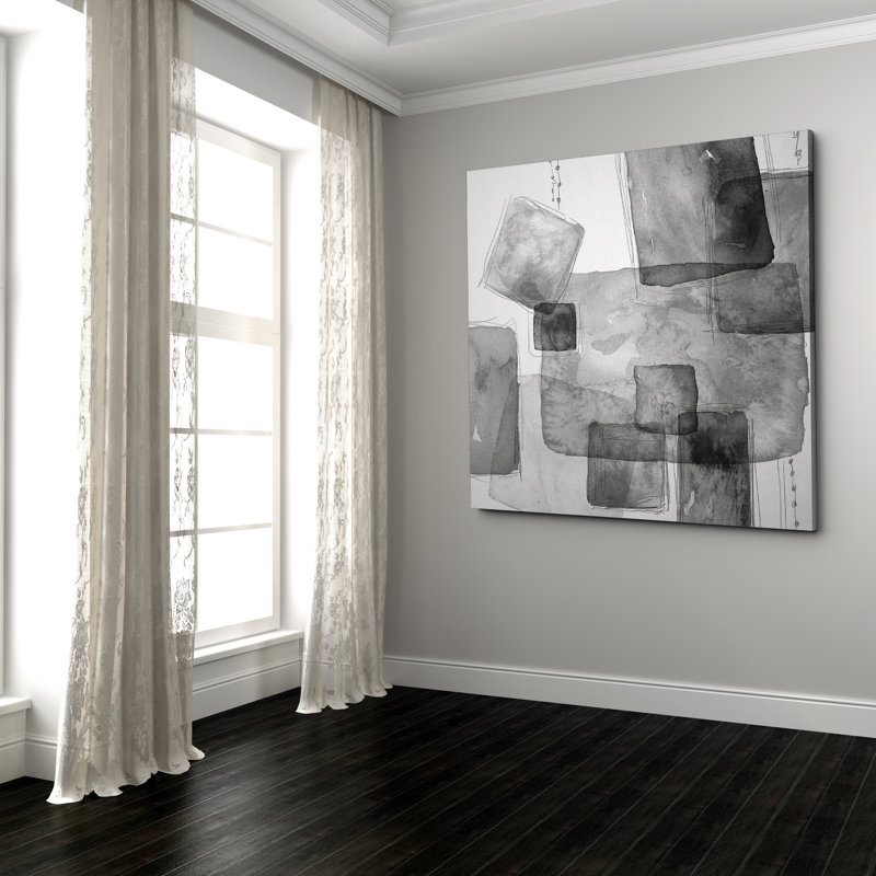 " Patchlets ", 16" H x 16" W x 1.5" D, Wrapped Canvas