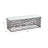 Coffee Table White & Antique Bronze