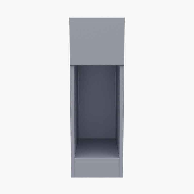 Bedside Table with a Drawer, Grey