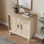 Buffet 31,5 "Mid Natural Century Mid-Century avec portes Sunburst et tablettes réglables-129351349
