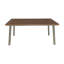 Table à manger LEEDS avec plateau en faux bois