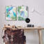 Ensemble de 2 toiles abstraites en forme de palmier pastel abstrait par Lori Dubois-2131365129