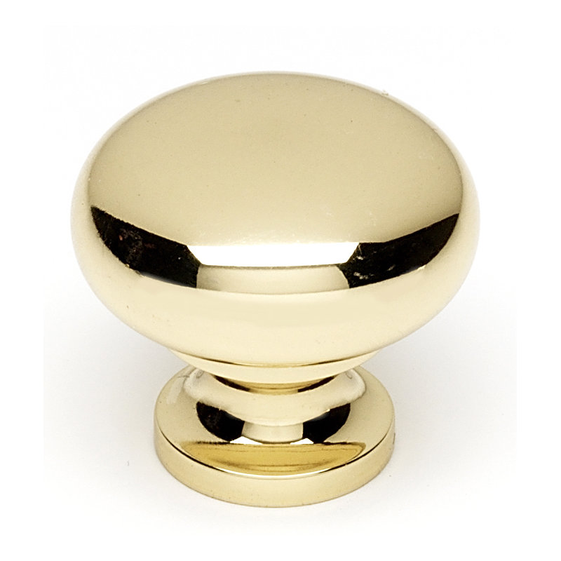 Poignée champignon 1 1/4 po de diamètre, Chrome poli