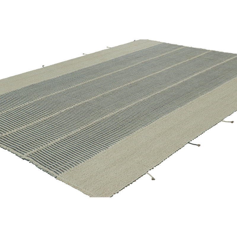 One-of-a-Kind 9'x12'4 2010s Wool Area Rug
