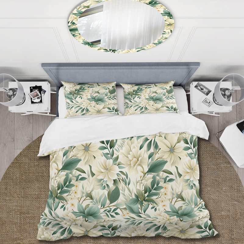 Ensemble de housse de couette Subdued Oasis Boho, Housse de couette pour très grand lit et 2 très