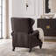 Fauteuil inclinable classique avec dossier capitonné à losanges