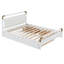 Grand lit plateforme en bois avec 2 grands tiroirs et lit gigogne T-XL