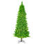 Flocked Lime Fir Lighted Artificial Fir Christmas Tree-1396099084