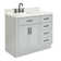 Tidworth 42'' Solid Wood Single Bathroom Vanity with 1.5'' Carrara Marble Top, Left Offset Rectangular Sink