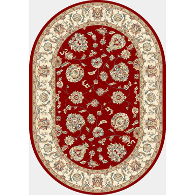 Tapis rouge/ivoire oriental Attell
