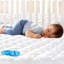 Housse de protection pour matelas pour lit de bébé Housse de protection pour matelas de lit de bébé imperméable et silencieuse 100% absorbante et lavable à la machine