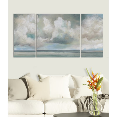 " Cloudscape Vista I " 3 Piece Art Set