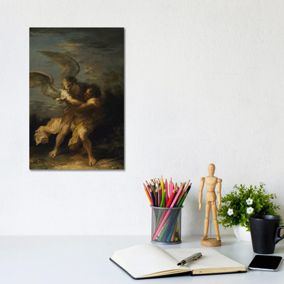 Jacob Wrestling With The Angel by Salvator Rosa - Wrapped Canvas Gallery-Wrapped Canvas Giclée