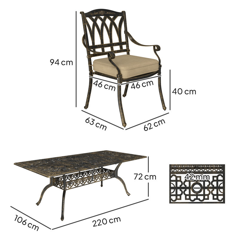 8 - Person Patio Dining Set with