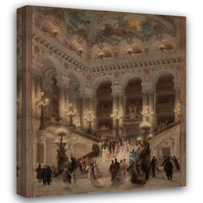 «The Opera Stairs» par Louis Béroud - Art mural sur toile tendue avec châssis