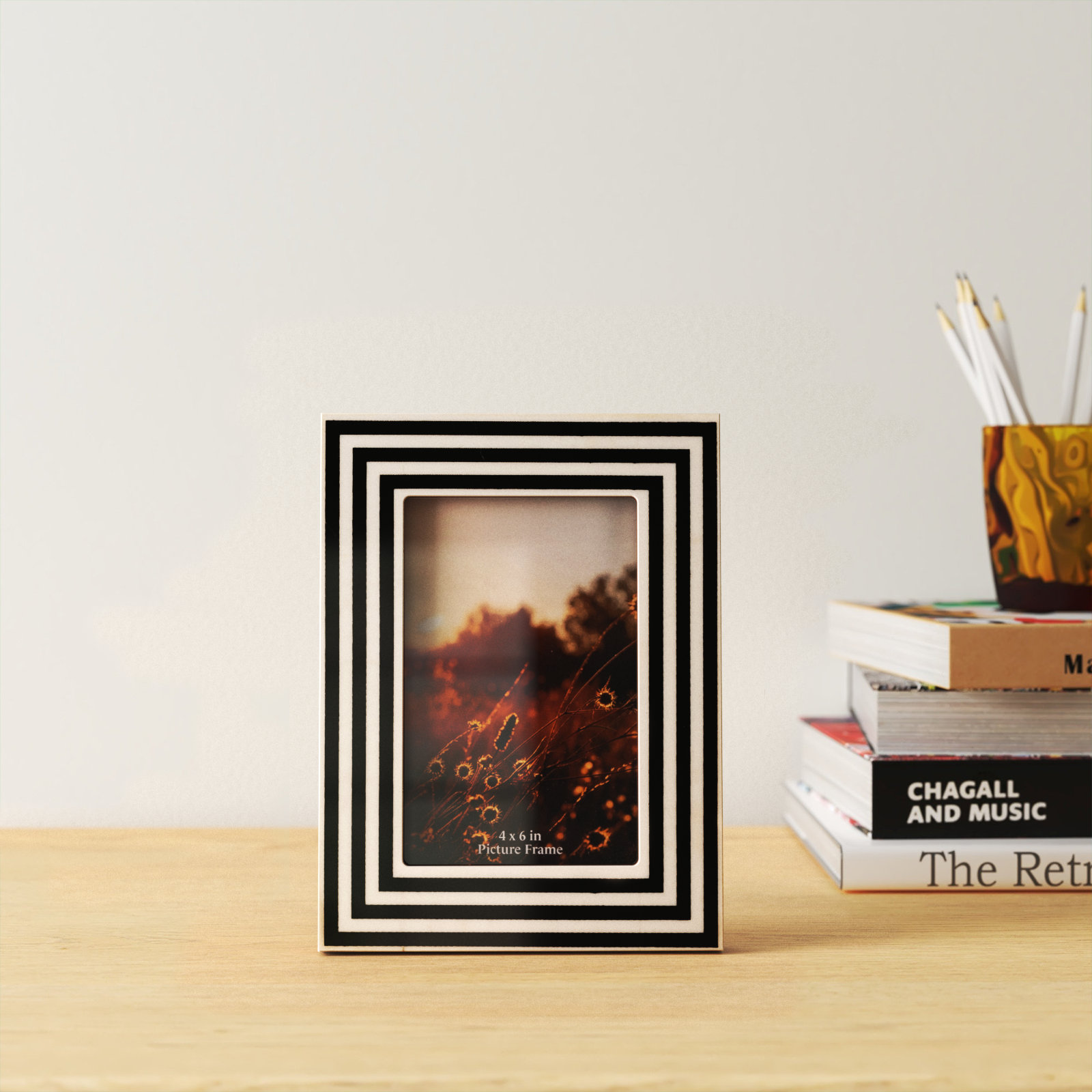 Geometric 4" x 6" Picture Frame