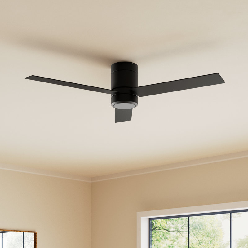 52'' Ceiling Fan with LED Lights, Matte Black