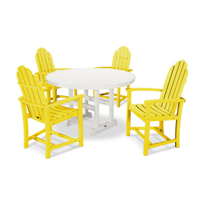 Ensemble repas 5 pièces POLYWOOD Classic Adirondack