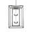 25" Square Kitzi Box Pendant