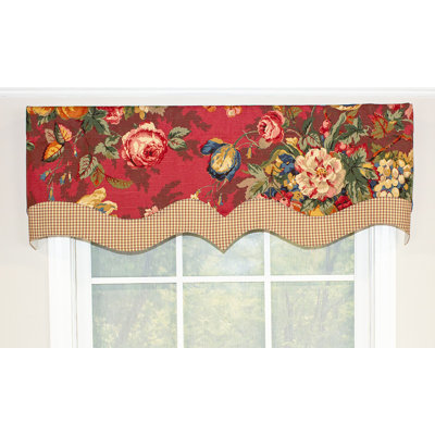 Queensland Floral Pointed Window Valance