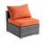 Quinte Premium All-Weather Wicker 6 - Person Patio Conversation Set with Cushions-763960147