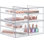  Clear 7 Drawers Acrylic Makeup Organizer 2 Pcs Stackable Set