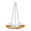 Luminaire suspendu grappe blanc brillant 3 lumières-2035413535