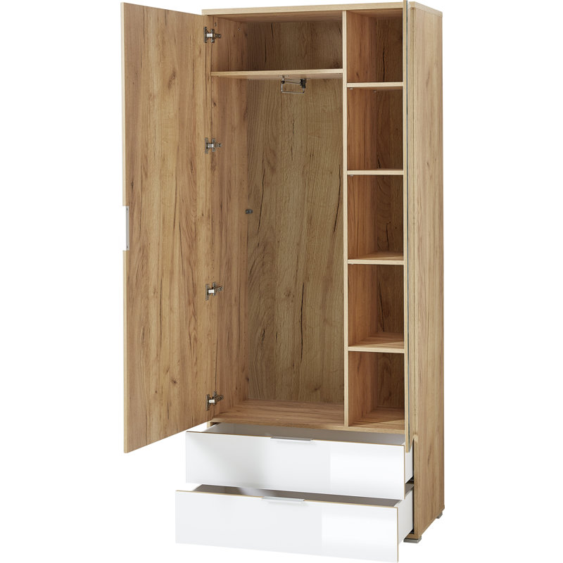 Edisson 2 Door Manufactured Wood Wardrobe