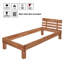 Rosalind Solid Wood Bed-100965120
