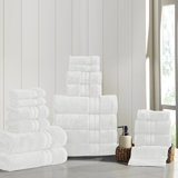 Modern Threads - Spun Loft 18-Piece 100% Combed Cotton Towel Set - Bath Towels, Hand Towels, & Washcloths - Super Absorbent & Quick Dry - 600 GSM - Soft & Plush
