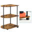 Table d'appoint semi-circulaire - brun