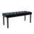 Black Velvet Tufted Upholstered Bench Ottoman - 330lbs Capacity For Entryway/dining Room