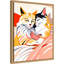 «Cuddle Cats» par Maupin, reproduction d'art sur toile encadrée-1242304342