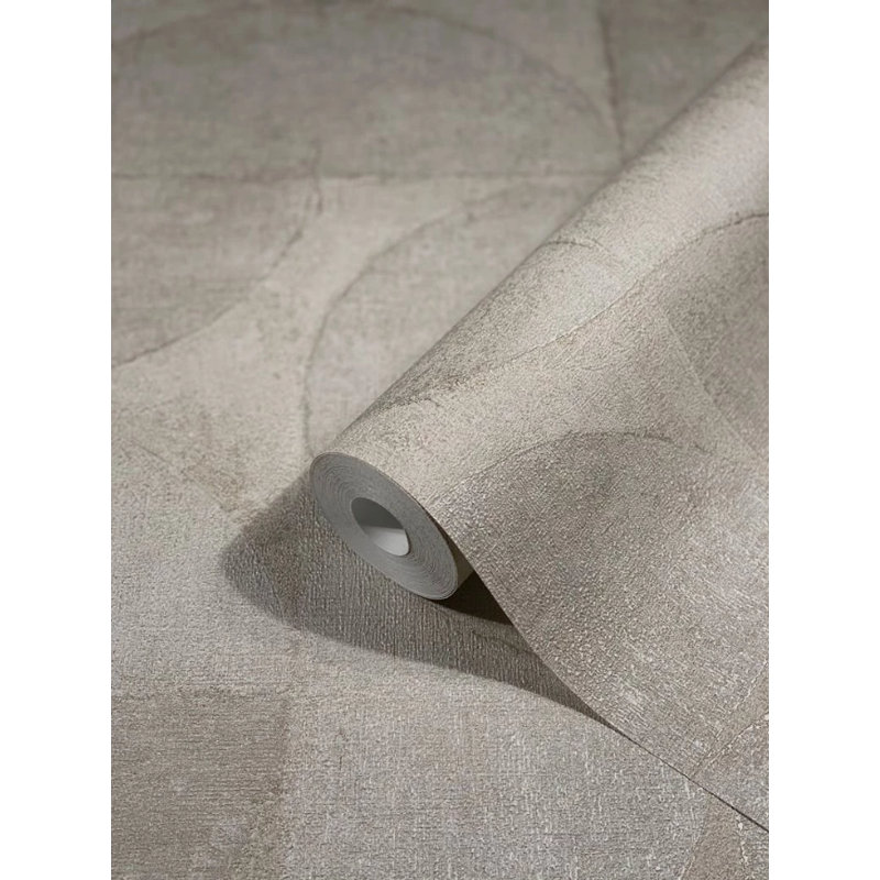 Rouleau de papier peint texturé, Gris, argent, cuivre, beige