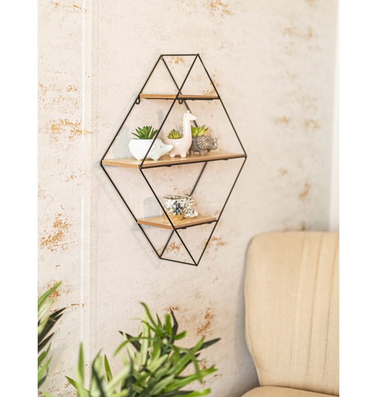 Hagedorn 3 Piece Diamond Bracket Shelf