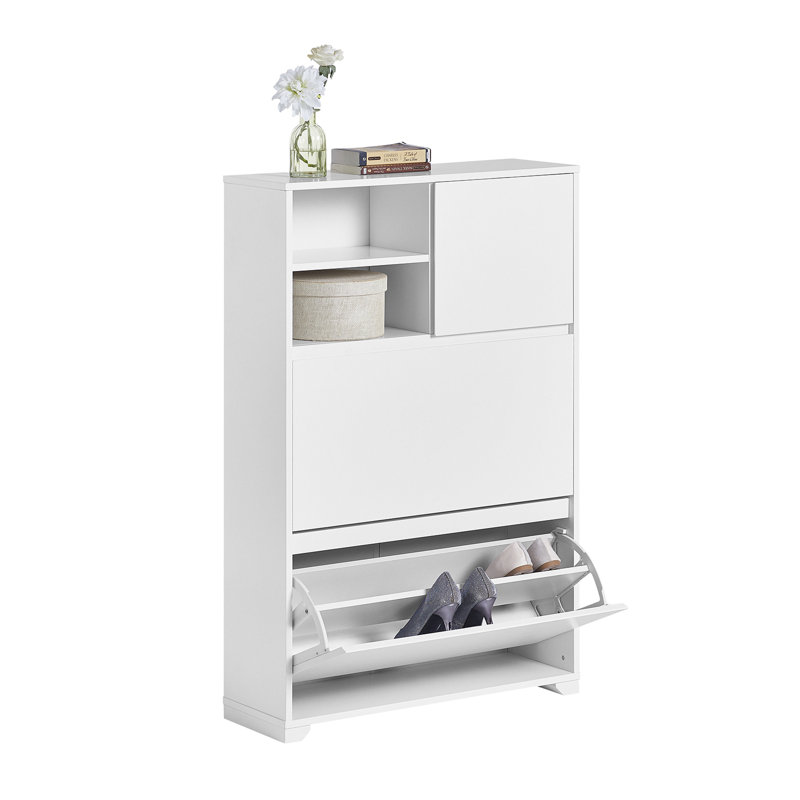 12 Pair Flip Down Shoe Storage