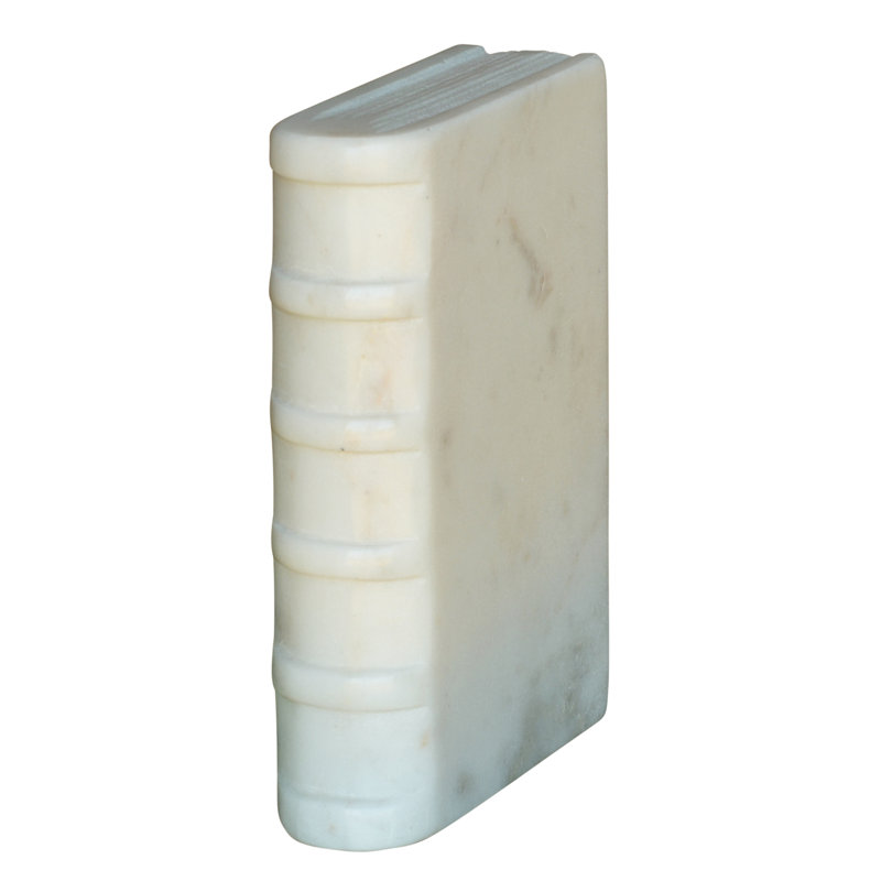 Geona Marble Decorative Book, 6" H x 4" W x 1.5" D
