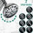 Shower With 26" Stainless Steel Slide Bar And Dual 7-Mode Head Drill- 7 Spray Patterns, Spa System,