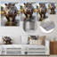 Hippopotame Mighty Hippo I - Hippopotame, art mural en métal, salon-1954170700