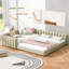 Lit plateforme tapissier grand et simple TG, lit mère et enfant, cuir synthétique-1744866201
