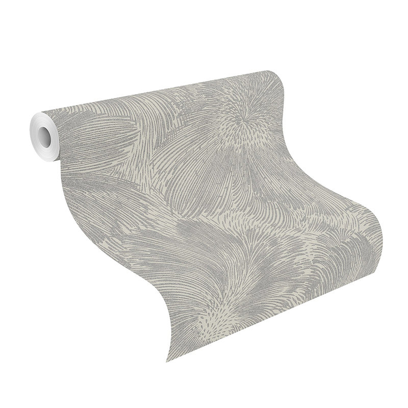 Purser Abstract Wallpaper, Gray