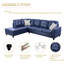 Canapé modulaire en cuir 2 pièces Bawan-2074801190-2074801169