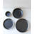 "The Luxury Collection" Black with Gold Trim - Four Piece Dinnerware Set