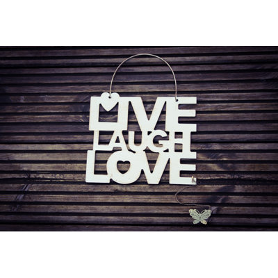 Live Laugh Love by Upyanose - Wrapped Canvas Print