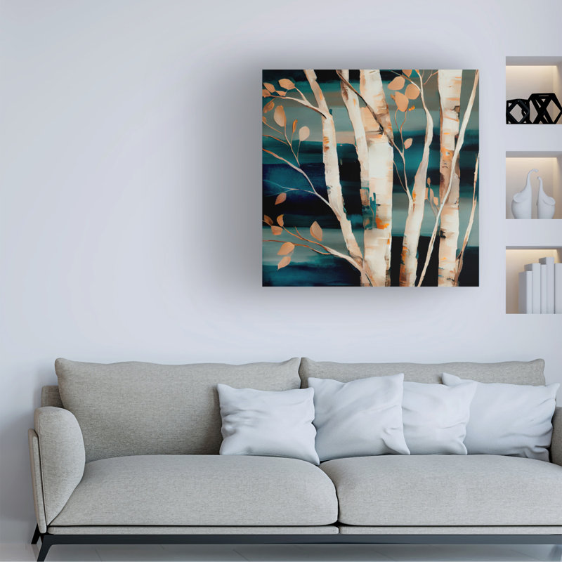 Art sur toile «Sasha Forest Intuition I», H 14 po x l 14 po