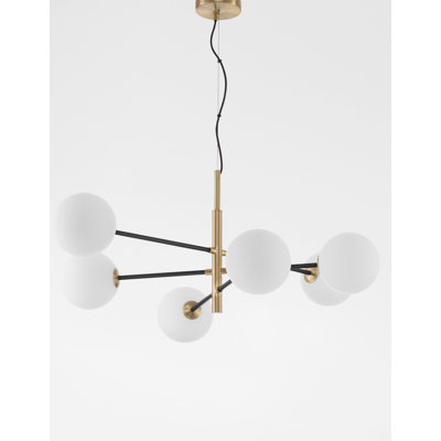  Sputnik Kronleuchter 6-flammig