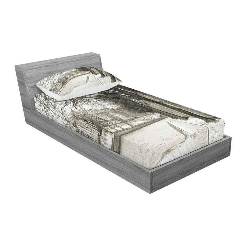 Microfiber Sheet Set, Twin XL Sheet Set with Fitted Sheet