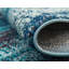 Tapis bleu à motif abstrait Rizer-1376564043