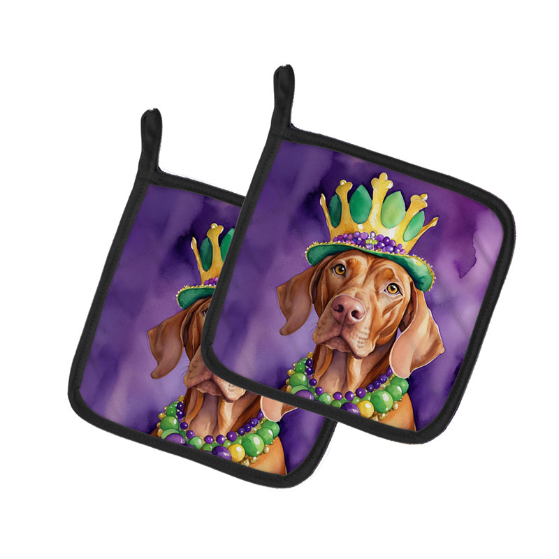 Paire de poignées Vizsla King of Mardi Gras