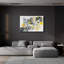  «Abstract Pouring S» par Jean Plout, art mural en verre acrylique, 36 po x 24 po